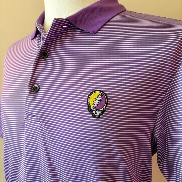 Grateful Dead Steal Your Face Grand Slam Golf Polo (M) - Picture 1 of 6